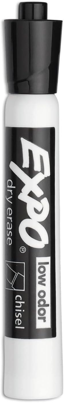 image:imageEXPO Dry Erase Markers Chisel Tip Black LowOdor Perfect for Whiteboards NonPorous Surfaces amp Home Offices Pack of 1 36 Count Total