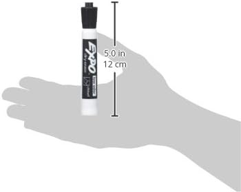 image:imageEXPO Dry Erase Markers Low Odor Ink Black Chisel Tip 12 Count Whiteboard Calendar Organization Essential Supplies for Office School Classroom Teachers1 Count Pack of 144