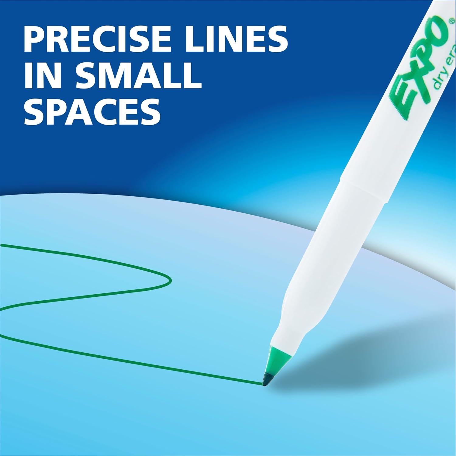 image:imageEXPO Dry Erase Markers Low Odor Ink Black Ultra Fine Tip 36 Count
