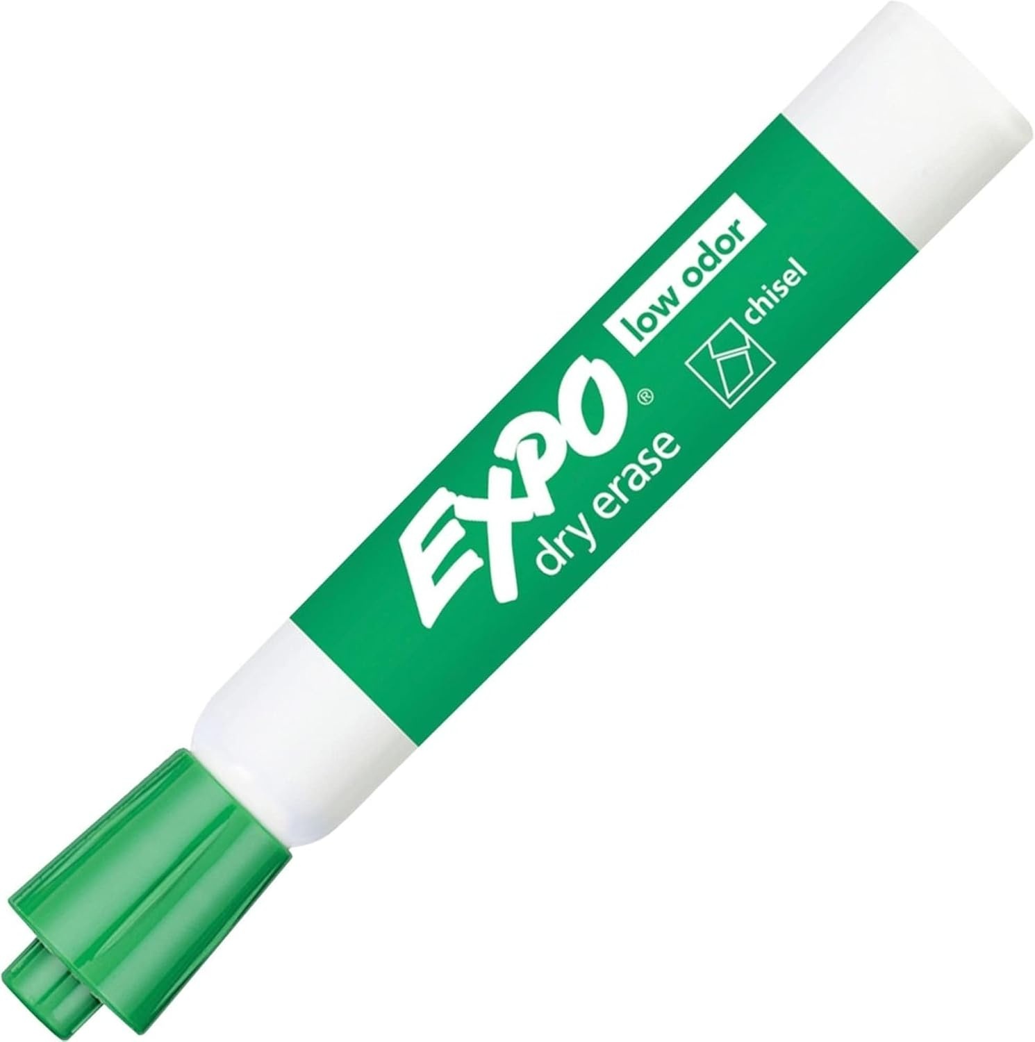 image:imageEXPO Dry Erase Markers Low Odor Ink Blue Chisel Tip 12 Count Whiteboard Calendar Organization Essential Supplies for Office School Classroom TeachersGreen